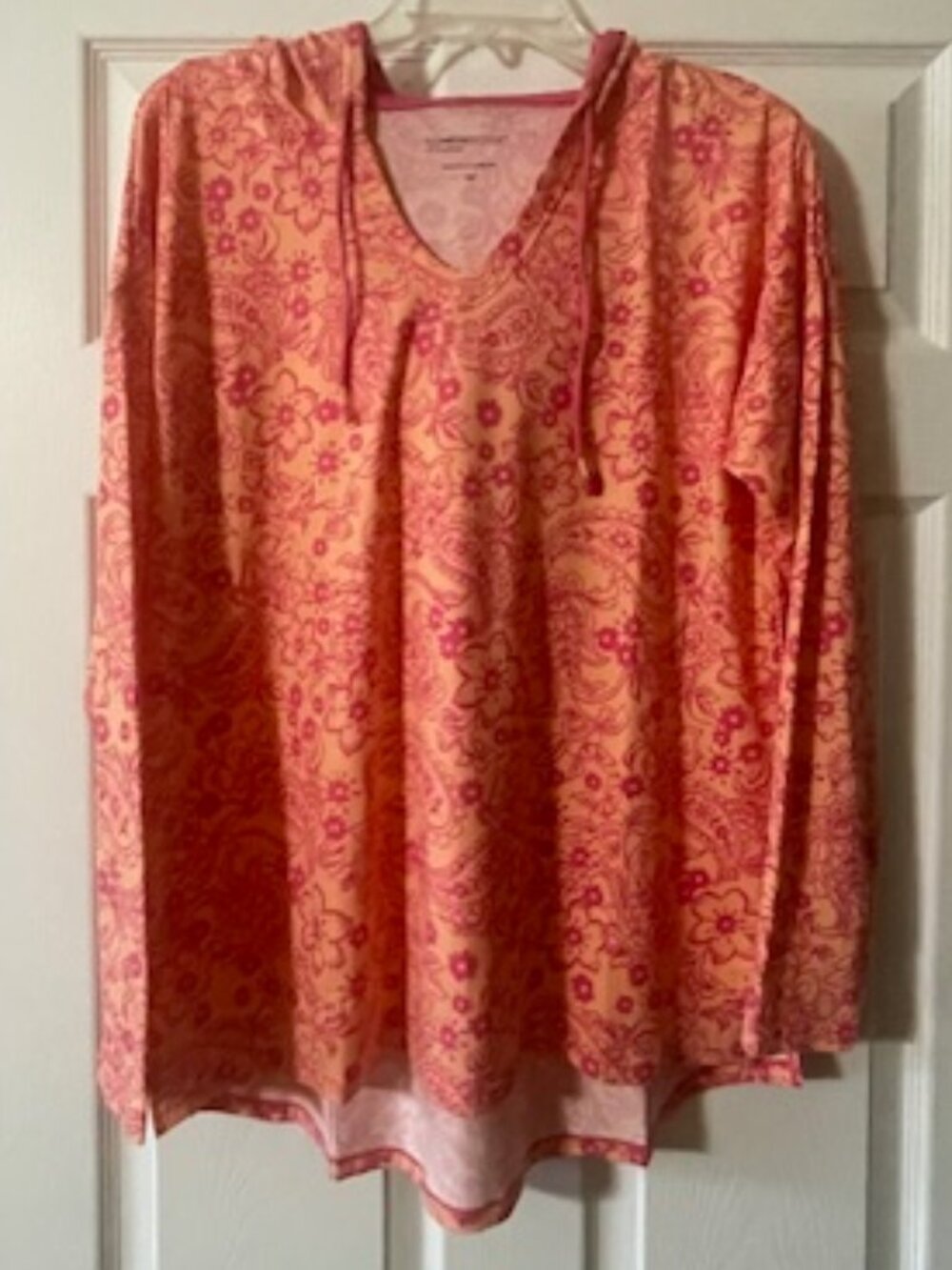 Comfort Code by Cuddl Duds Hooded 2 Piece Lounge Set Size M Floral NEW - Picture 2 of 13